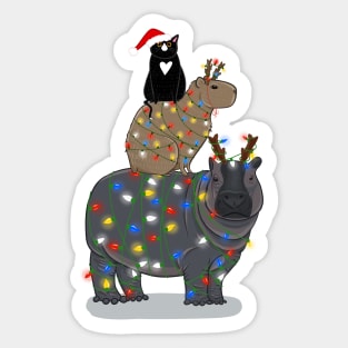 Christmas Animal Stack Sticker